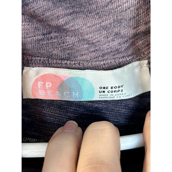 Free People FP Beach Cocoon Cowl Neck Pullover One Body Sweater Heather Purple - Picture 9 of 12